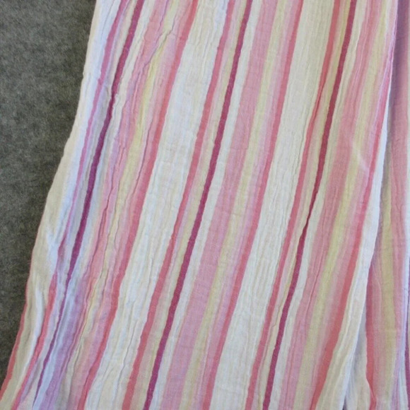 Habitat Womens Pants XXL Pink Cotton Gauze Pull On Casual Stripe Wide Leg 248 - Picture 13 of 15